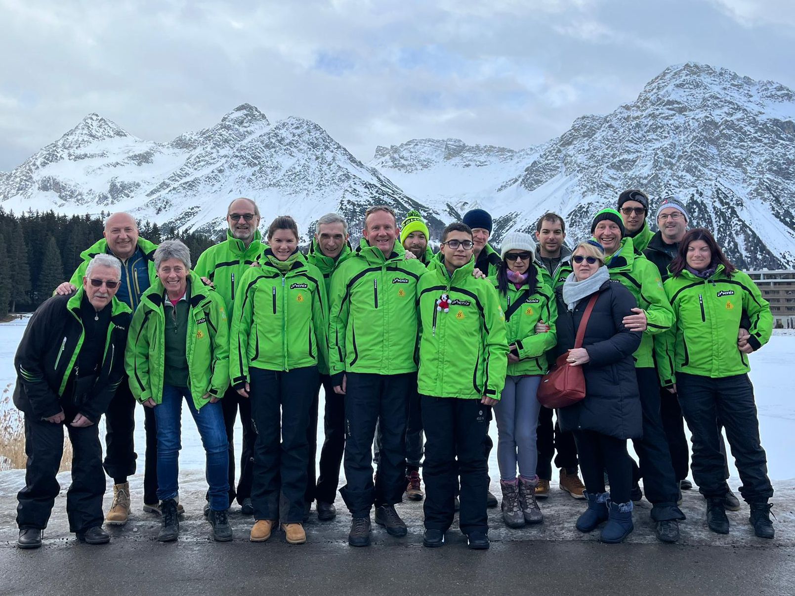 Foto di gruppo ad Arosa gennaio 2023